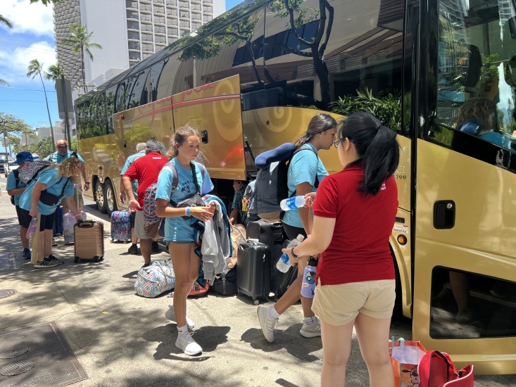 Honolulu Sweetwater High School Choir Bus Tour Travel