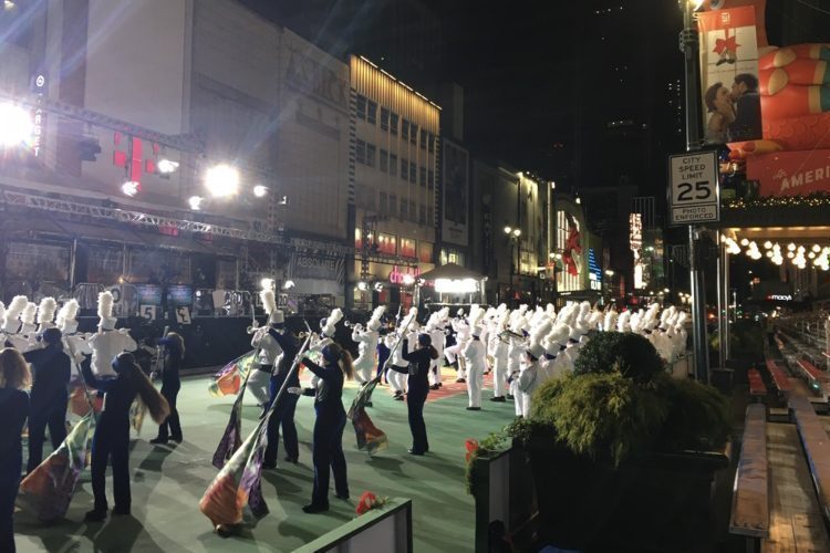 New York City Central Park High School Band Rehearsal