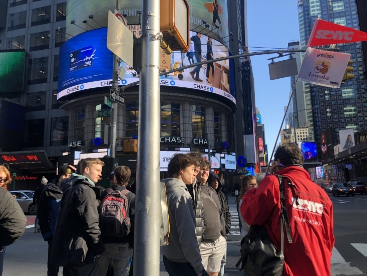 New York City Loyola High School Hotel Time Square Group Travel