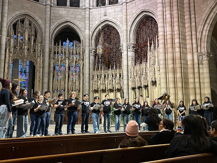 New York City Clark High School Choir Performance