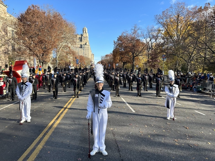 New York City High School Band Rehearsal for Macy's Day Thanksgiving Parade