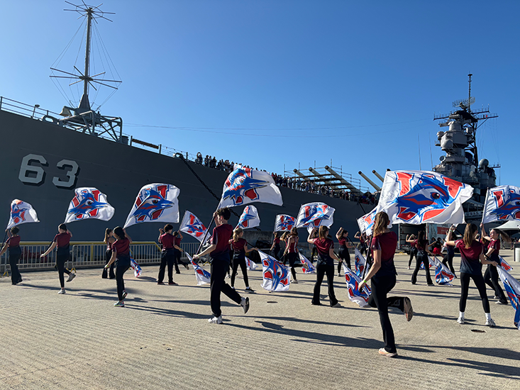 Westlake Chaparral Band USS Missouri Performance