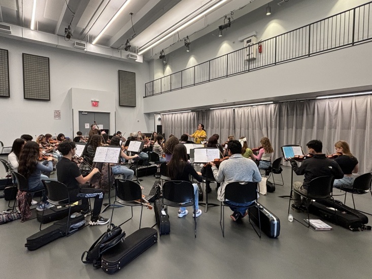 Chicago Student High School Band Rehearsal