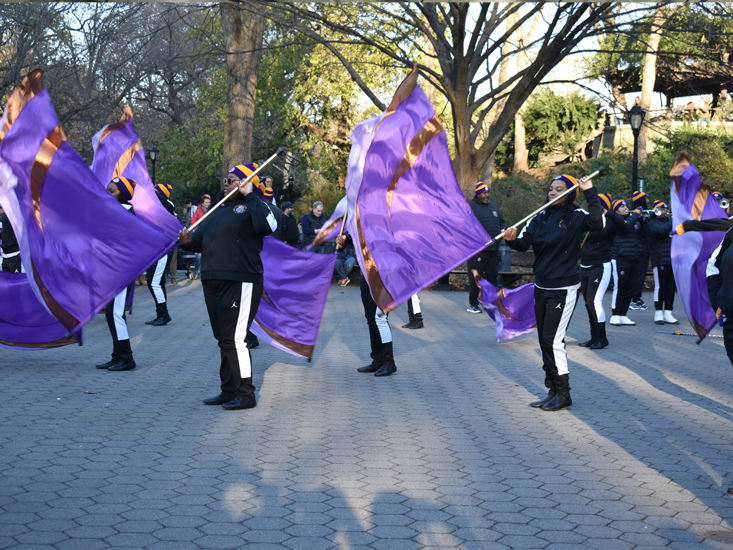 New York City Benedict High School Central Park Band Rehearsal
