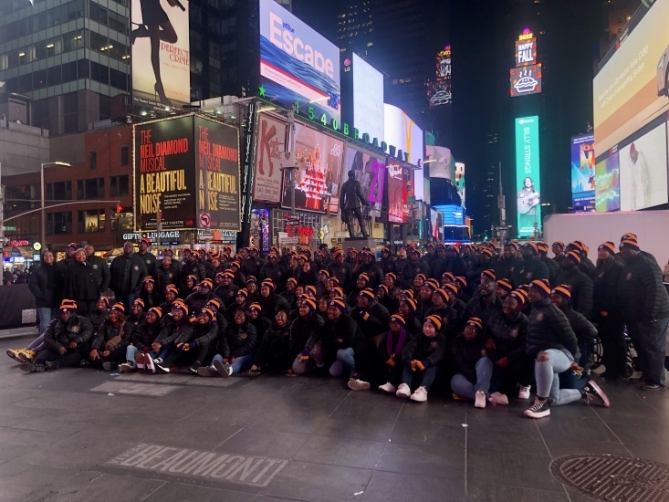 New York City Benedict High School Time Square Group Travel Tour