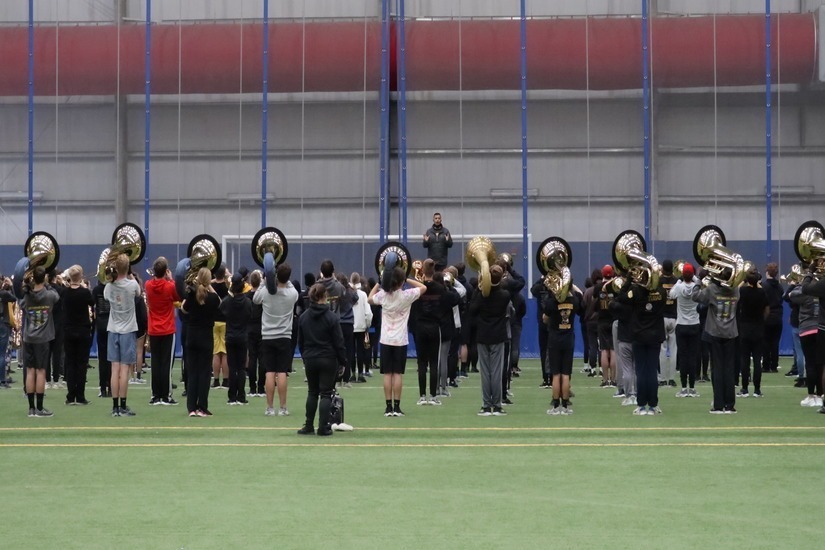 New York City High School Band Rehearsal