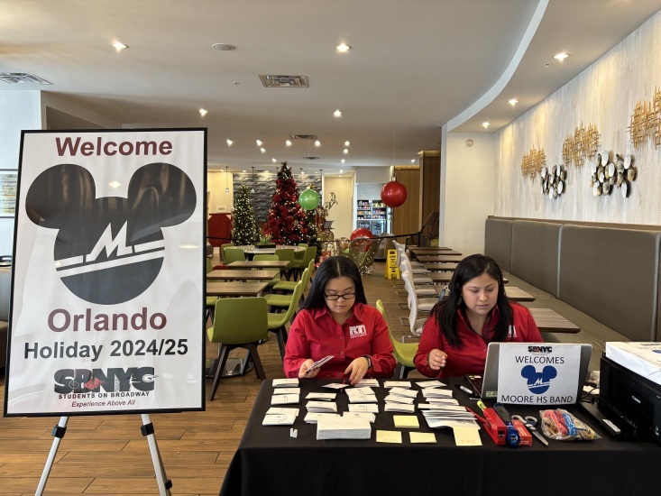 Orlando Moore High School Band Disney Hotel Welcome