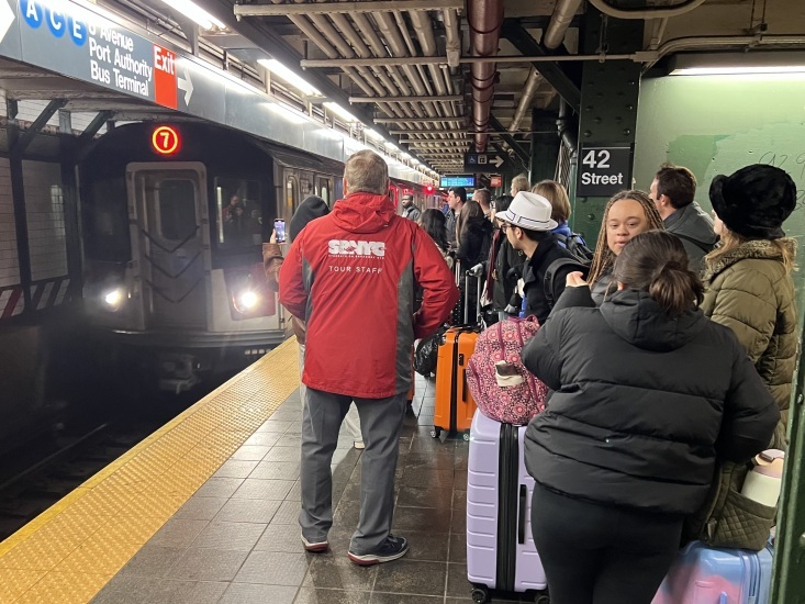 New York City Tates Creek High School Theatre Subway Group Travel