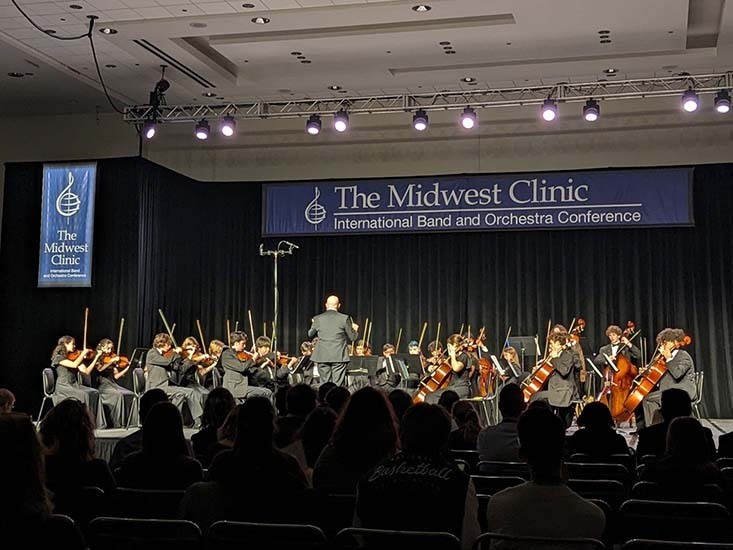 Chicago Midwest Clinic High School Band Rehearsal