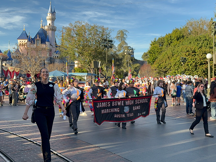 Bowie HS Band Disneyland Parade