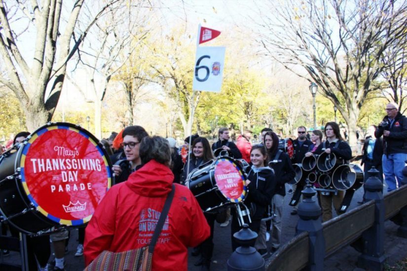 New York City Macy's Thanksgiving High School Band Rehearsal